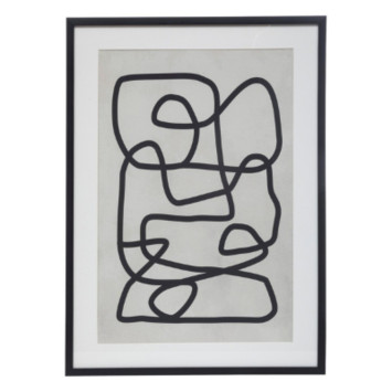 TOILE IMPREE NOIR ET BLANC︱Lory