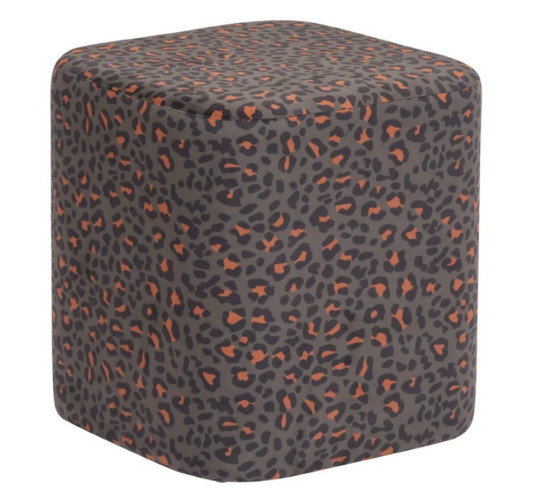 POUF BOUDOIR EN VELOURS KAKI︱Lory