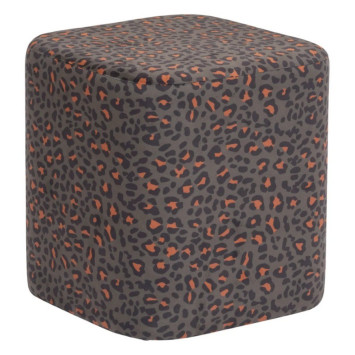 POUF BOUDOIR EN VELOURS KAKI︱Lory