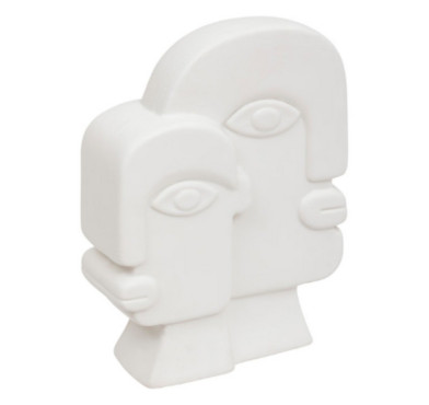 VISAGE EN CERAMIQUE BLANC︱Lory