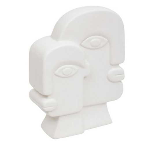 VISAGE EN CERAMIQUE BLANC︱Lory