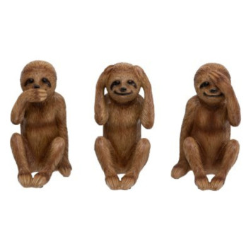 LOT DE 3 SINGES PARESSEUX︱Lory