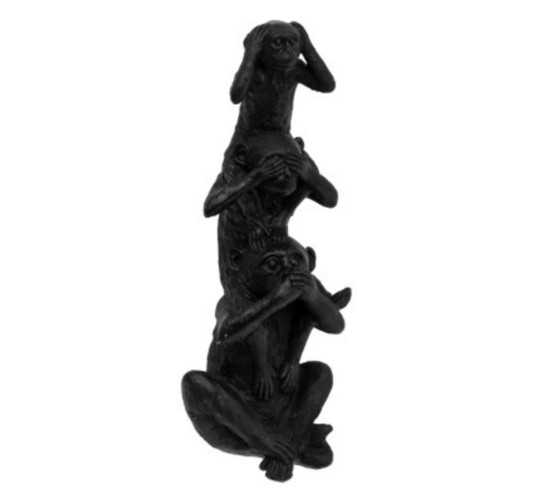 STATUE EN RESINE 3 SINGES︱Lory