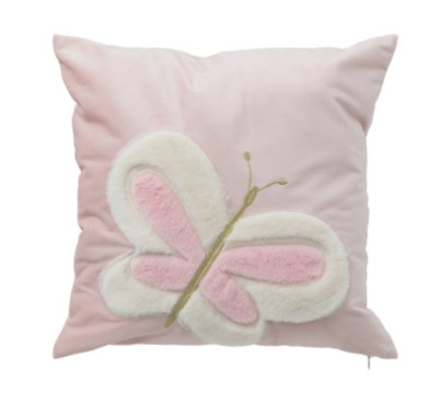 COUSSIN ENFANT PAPILLON ROSE︱Lory