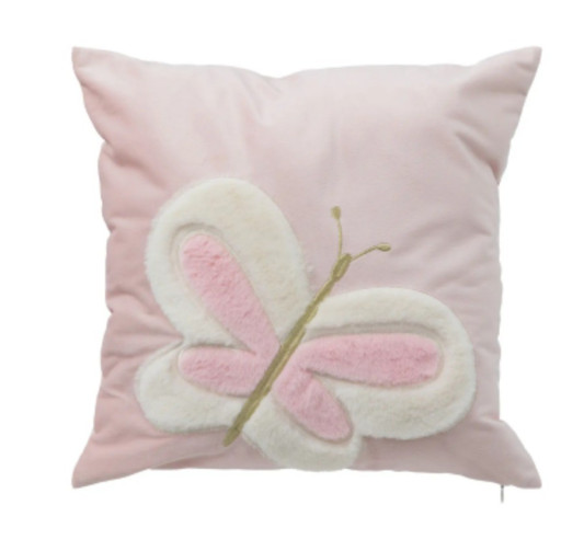 COUSSIN ENFANT PAPILLON ROSE︱Lory