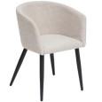 FAUTEUIL EN TISSU BEIGE