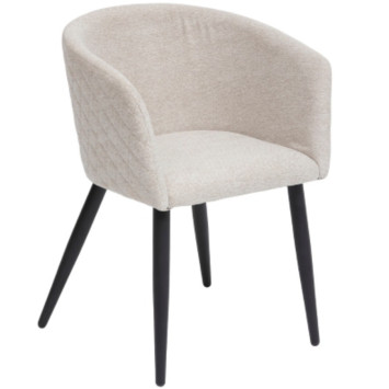FAUTEUIL EN TISSU BEIGE︱Lory