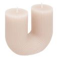 BOUGIE EN U DEMI GRIS TAUPE