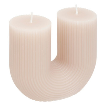 BOUGIE EN U DEMI GRIS TAUPE︱Lory