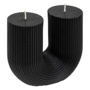 BOUGIE EN U DEMI NOIR 400G︱Lory