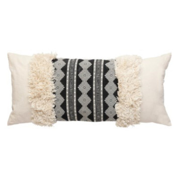 COUSSIN JACQUARD NOIR ET BEIGE︱Lory