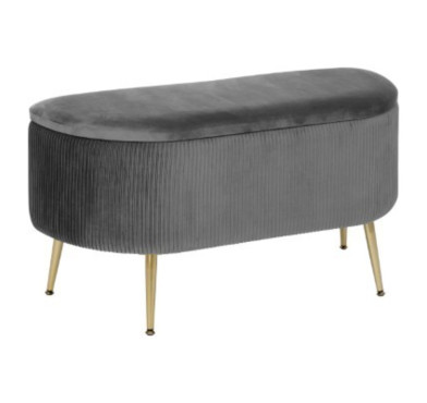 BANC COFFRE VELOURS SOLARO︱Lory