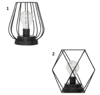 LAMPE EN METAL NOIRE MADI︱Lory