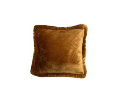 COUSSIN EN FLANELLE MARRON︱Lory