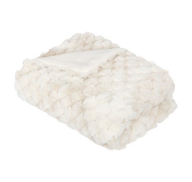PLAID EN FOURRURE ADRIEL BEIGE︱Lory