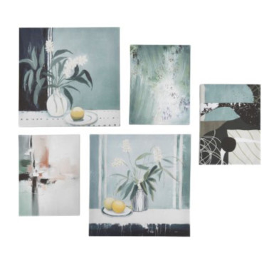 LOT DE 5 TOILES IMPRIMEES︱Lory