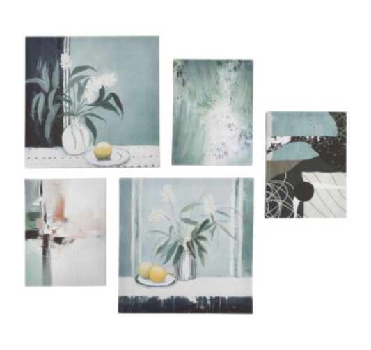 LOT DE 5 TOILES IMPRIMEES︱Lory
