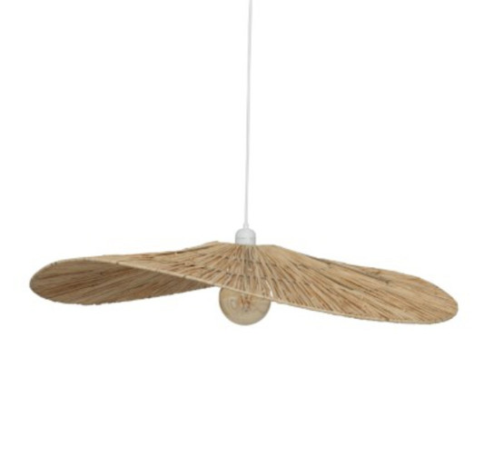 SUSPENSION EN RAPHIA BEIGE︱Lory