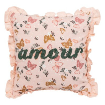COUSSIN CARRE EN COTON BRODE︱Lory