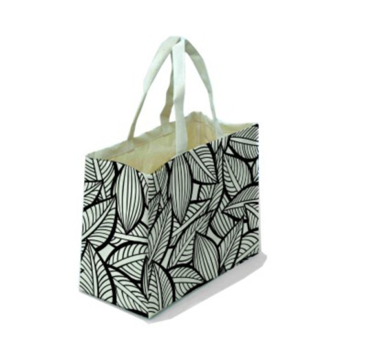 SAC SHOPPING COTON FEUILLE︱Lory