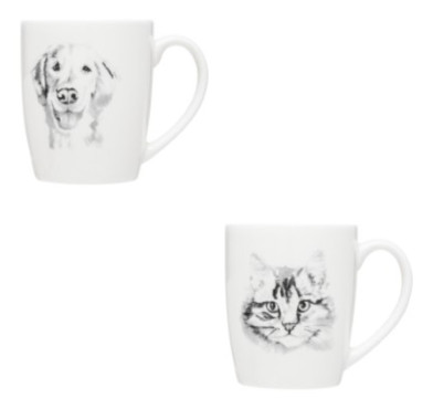 MUG M BLANC 34CL ANIMAUX︱Lory