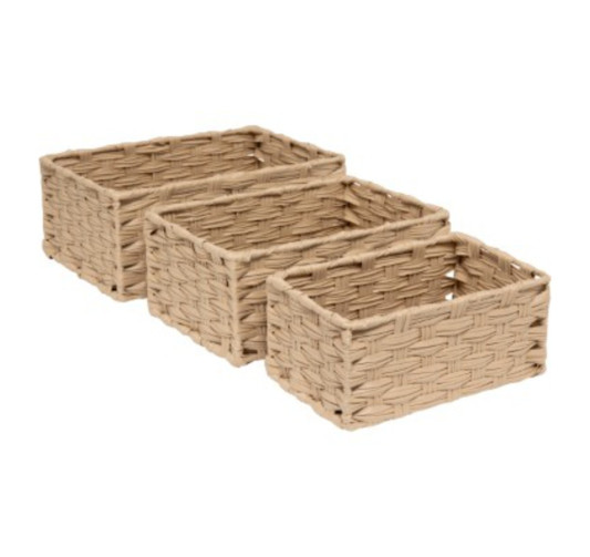 LOT DE 3 PANIERS TRESSE︱Lory