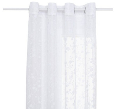 VOILAGE MOTIF ABSTRAIT BLANC︱Lory