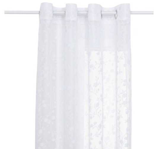VOILAGE MOTIF ABSTRAIT BLANC︱Lory