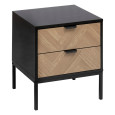 TABLE DE CHEVET CHEVRONS