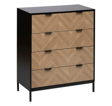 COMMODE CHEVRONS 4 TIROIRS︱Lory
