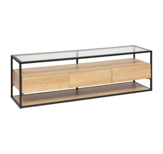 MEUBLE TV 3 TIROIRS EN BOIS︱Lory