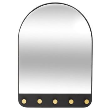 MIROIR EN METAL NOIR AVEC 5︱Lory