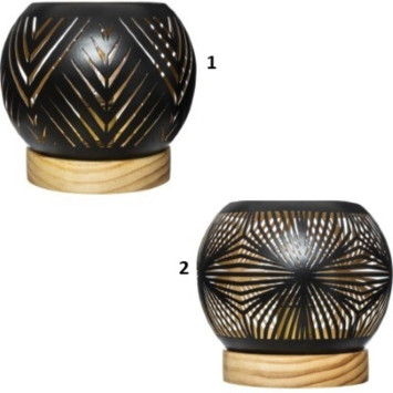 LANTERNE LED BASE EN BOIS︱Lory