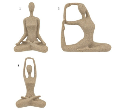 STATUE FEMME EN RESINE BEIGE︱Lory