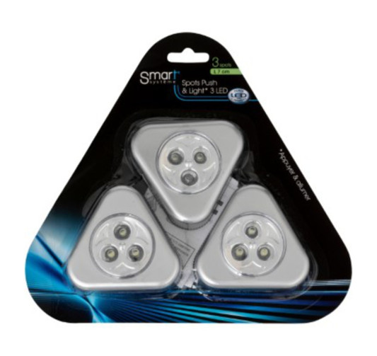 LOT DE 3 SPOTS LED MANUEL︱Lory