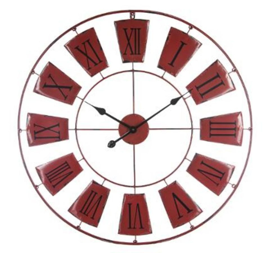 PENDULE METAL ROUGE