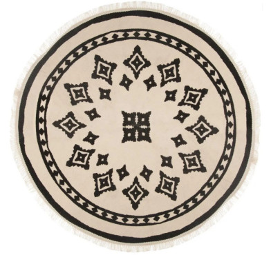 TAPIS ROND NOMADE EN COTON︱Lory