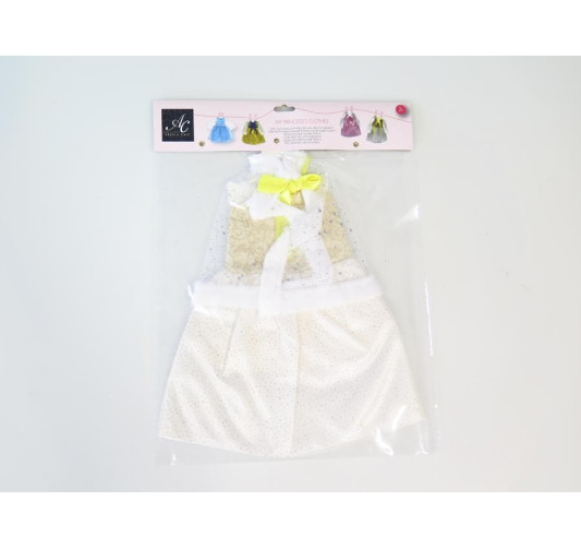 VETEMENT POUPEE ROBE OR/BLANC︱Lory