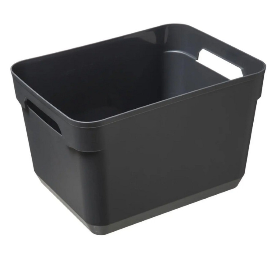 PANIER EN PLASTIQUE GRIS
