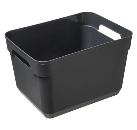 PANIER EN PLASTIQUE GRIS︱Lory