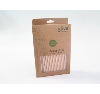 LOT DE 100 PAILLES EN PAPIER︱Lory