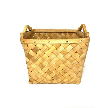 PANIER BOIS NATUREL AVEC ANSES︱Lory