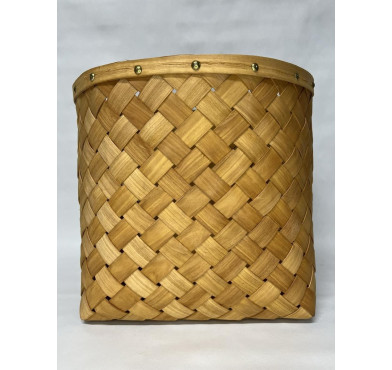 PANIER ROND EN BOIS CLAIR︱Lory