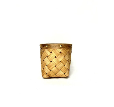 PANIER ROND EN BOIS CLAIR︱Lory