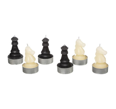 BOUGIE PIONS ECHEC X6PIECES︱Lory