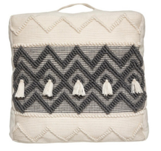 COUSSIN DE SOL TRICOT GRIS ET︱Lory