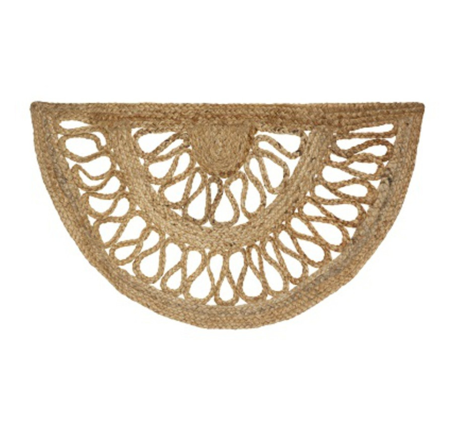 TAPIS EN JUTE DEMI LUNE