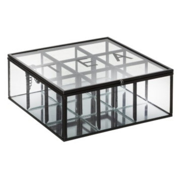 BOITE TEA EN VERRE ET EN METAL︱Lory