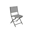 CHAISE PLIANTE GALET GRAPHITE