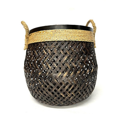 PANIER ROND BAMBOU COLORIS︱Lory